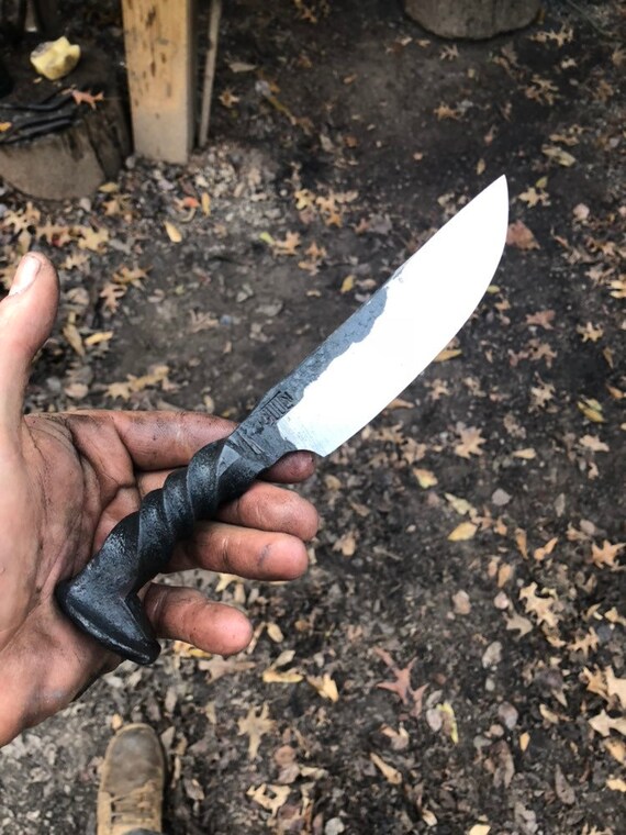 best railroad spike knife tutorial