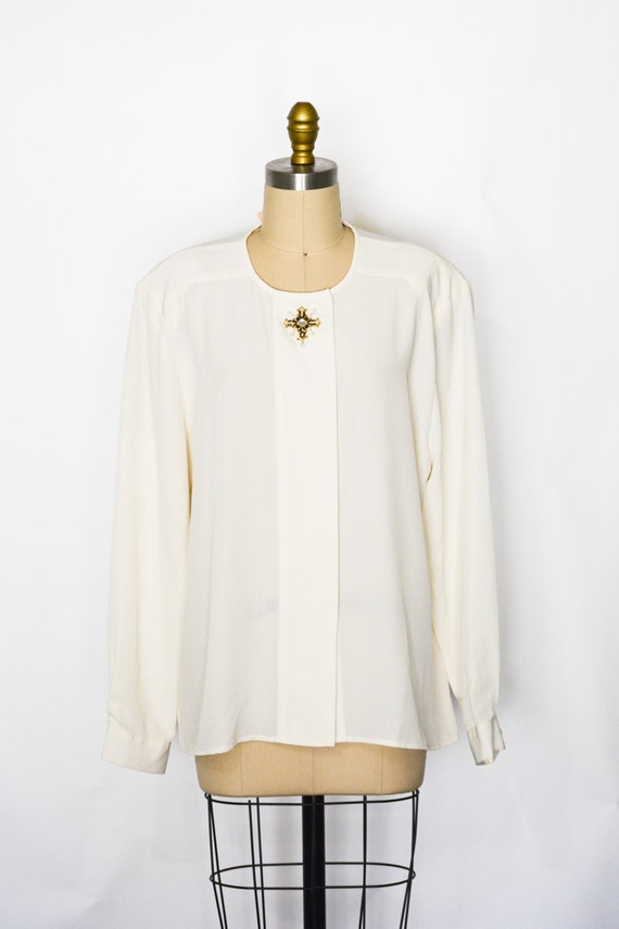 Vintage 1980s Blouse by David Brooks