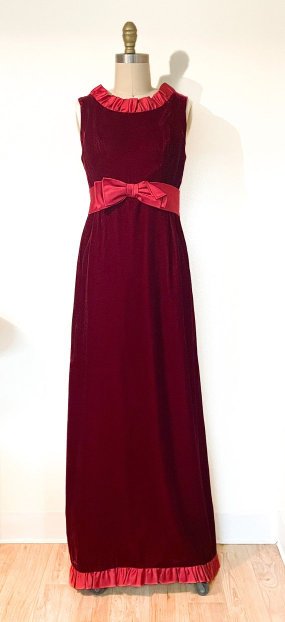 Vintage 1960s Velvet Holiday Dress