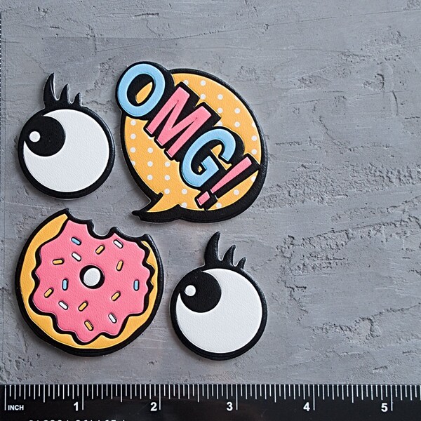 OMG sticker pack, Eyes and cookie Waterproof sticker set, Slang word Decoration, Scrapbook stickers, Laptop decals, Best Friend Gifts