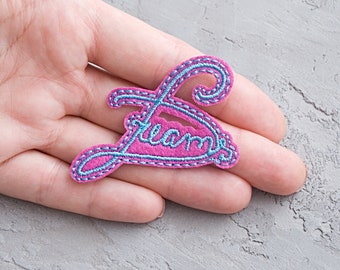 Dreams Word Patch, Embroidered Iron-On Applique for Jackets, Jeans, Bags, Hats (5.6cm)
