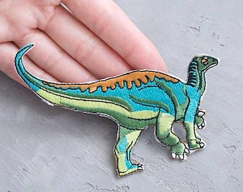 Dinosaurier Aufnäher 11 mm, Dinosaurier Dinosaurier zum Aufbügeln, Paläontologie Applikation für Jacke / Rucksack - 11 mm
