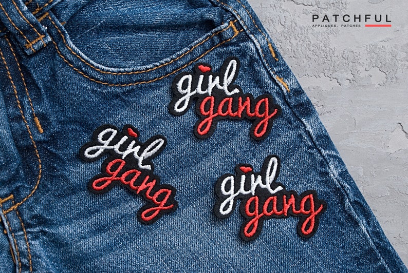 Girl Gang Patch 2 5/16 Feminism Embroidered Patch for Etsy