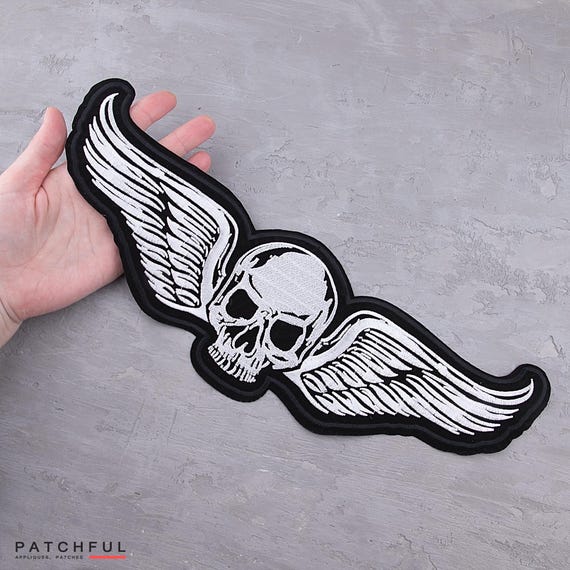 "I Need To Iron On" Embroidered Biker Patch - Iron-On Applique For Jackets & Vests 9 thumbnail image