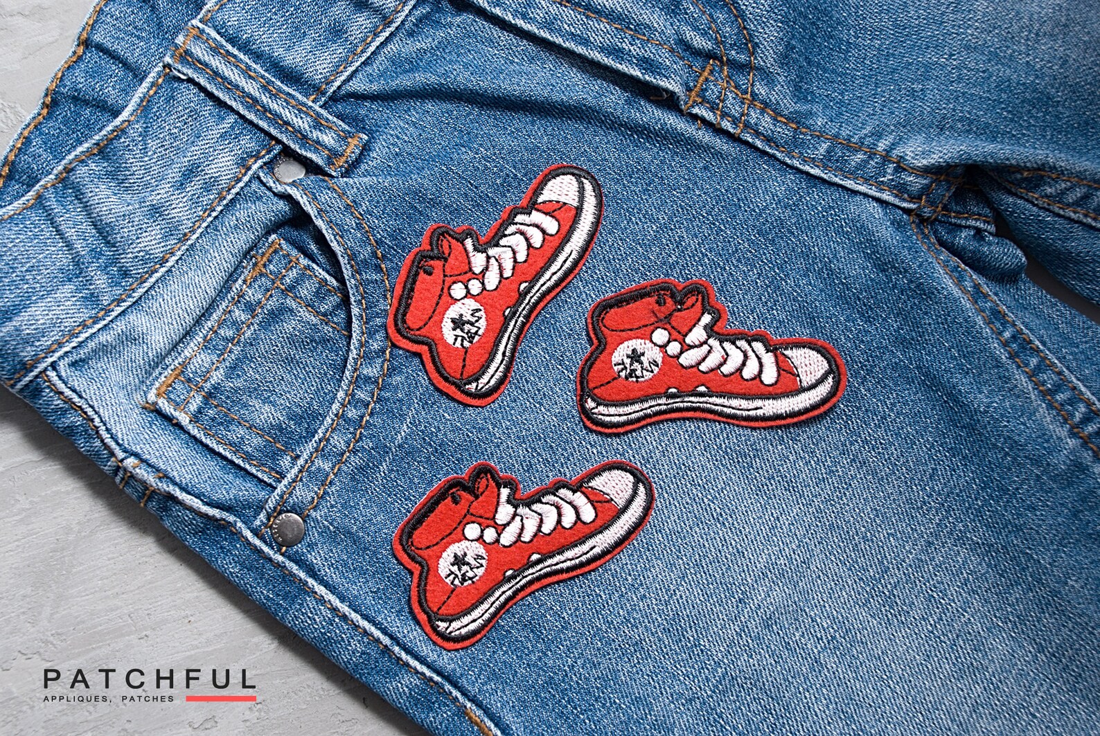 Sneaker patch 65mm Shoes patch Pink embroidered patch Iron Etsy