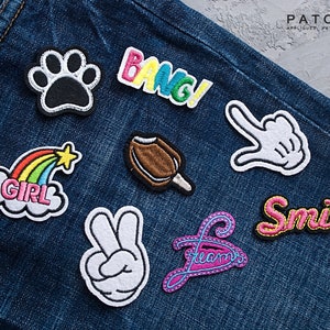 Embroidered Ice Cream Cone Patch, Pink Girly Food Applique, Iron-On Badge (85mm) image 10