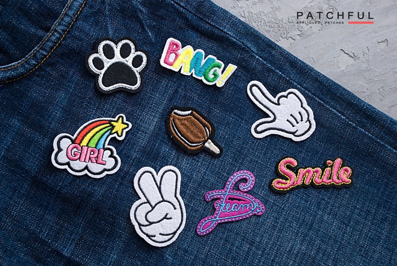 Embroidered Ice Cream Cone Patch, Pink Girly Food Applique, Iron-On Badge (85mm) image 10