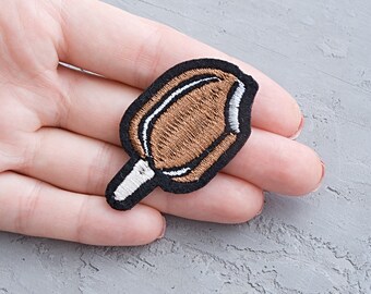 Ice cream patch 55mm, Foodie Iron On Applique for Backpack accessory - 2 3/16"