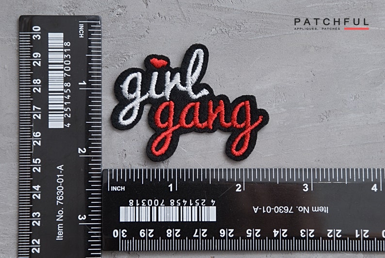 Girl Gang Patch 2 5/16 Feminism Embroidered Patch for Etsy