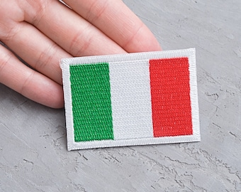Italien Flagge Aufnäher zum Aufbügeln 65mm, Italien Italien Firenze Logo, Jacke Tasche T Shirt Hut Abzeichen, Souvenir Aufnäher - 65mm