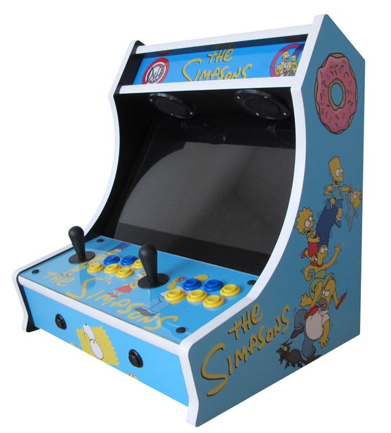 Simpsons Bartop Arcade 1300 Games Etsy