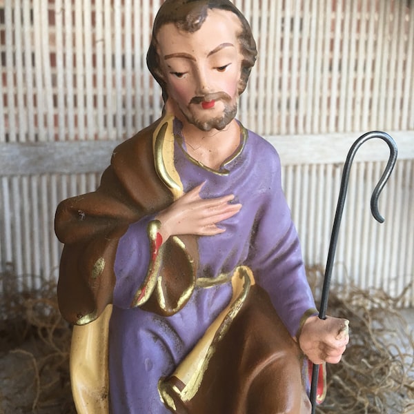 NEW COLORS! Replacement Metal Shepherd Staff Hook , Fits a  5-6" Tall Vintage Joseph Christmas Nativity Figure for Manger Creche Decoration