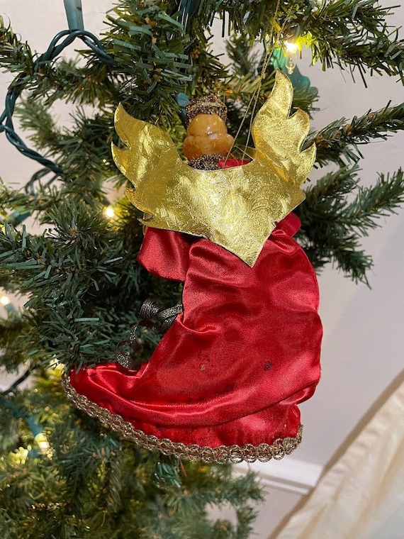Cheveux D'ange Rouges - Guirlande Fine Pour Décoration De Noël - Neuf