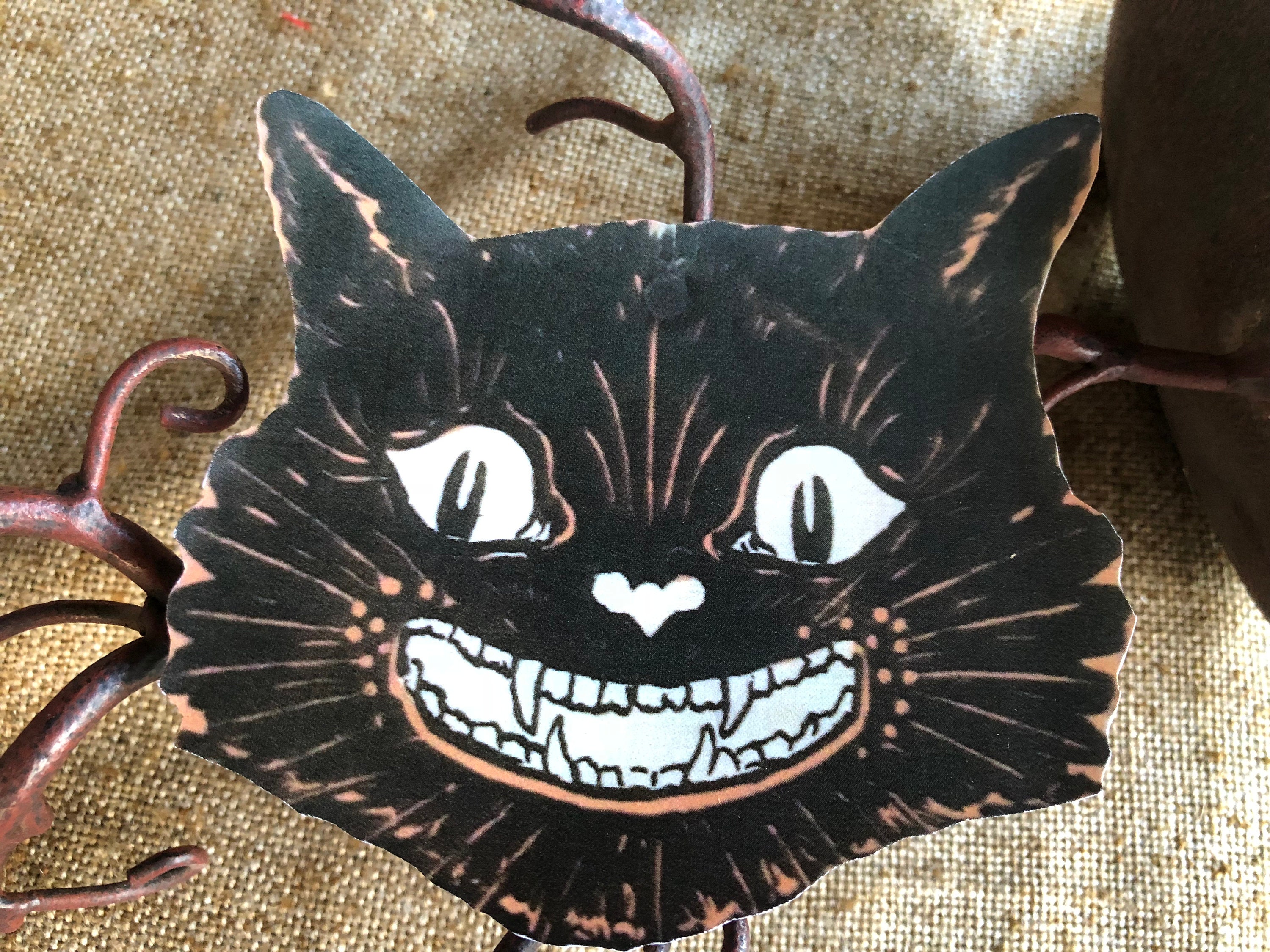 325 Etichette Adesive Personalizzate Fatte A Mano Black Cat - Foto 6