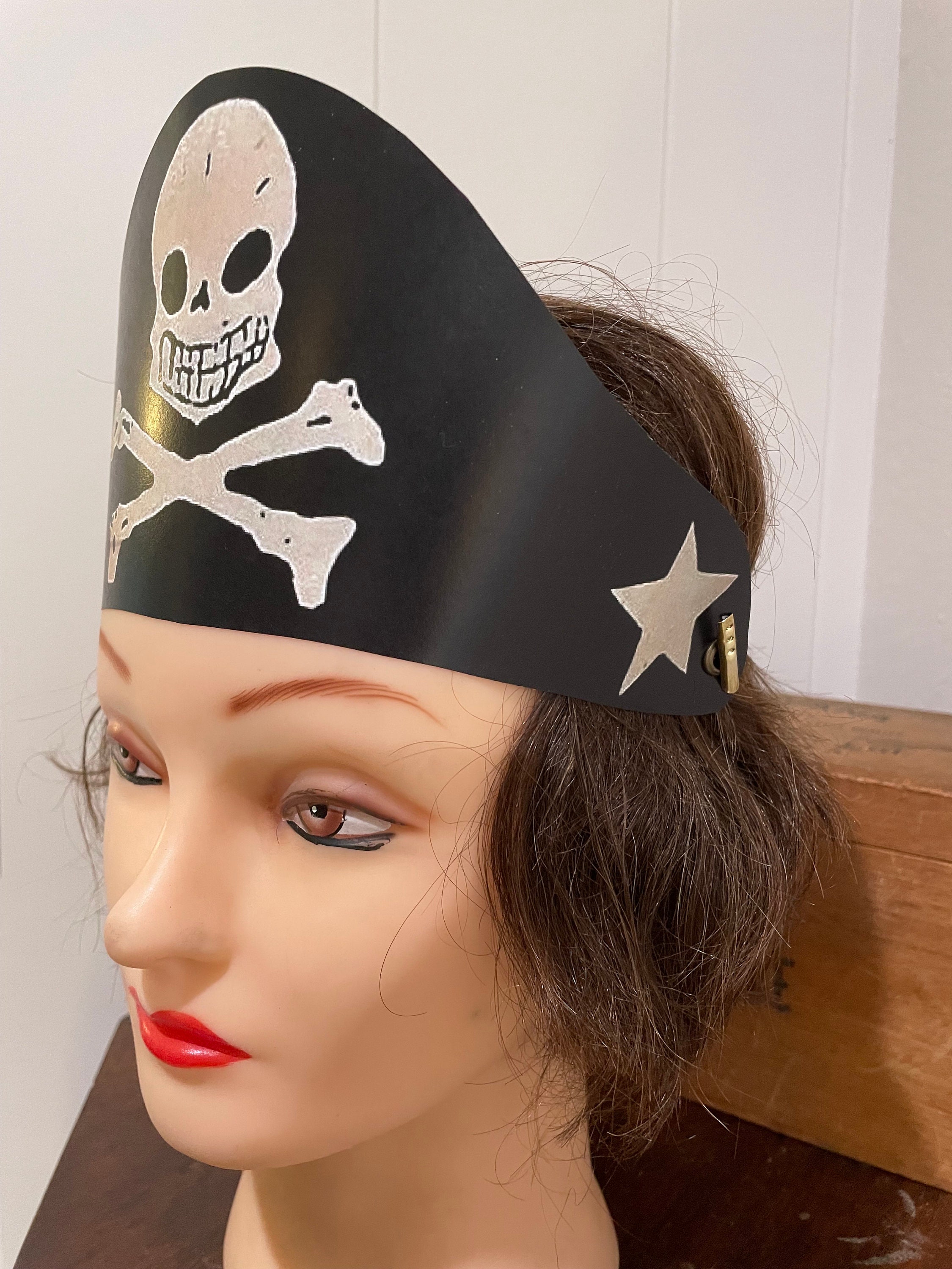 Pirate Skull Headband Halloween Costume Accessory Unisex Cosplay Party bf5222e1-f6f8-40b8-8471-  main image 2