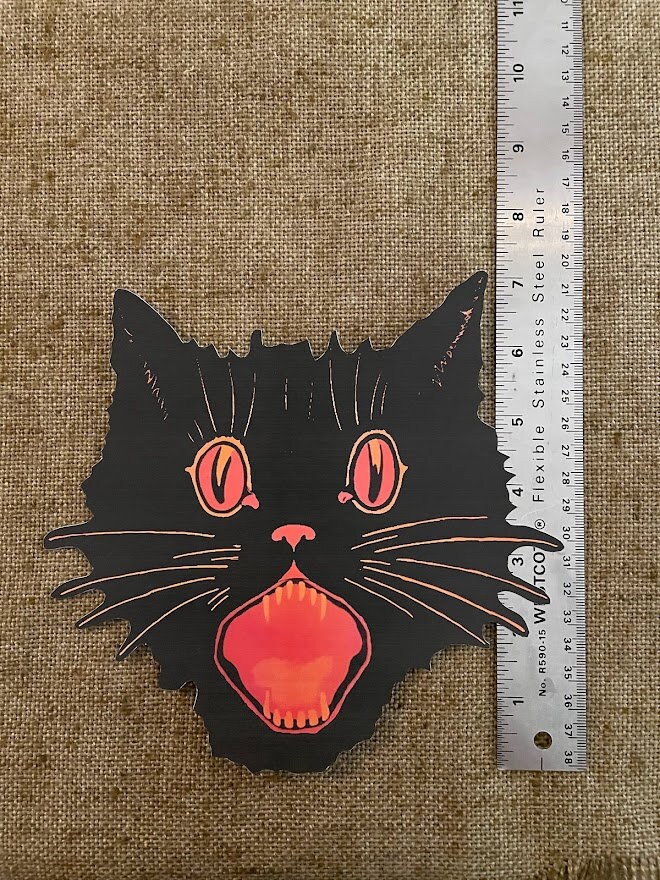 325 Etichette Adesive Personalizzate Fatte A Mano Black Cat - Foto 2