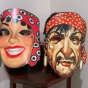 ADULT & KIDS Vintage Style Buccaneer or Lady Pirate Halloween MASK Costume Masquerade Party Favor Accessory, Dress Up Cardstock Decoration