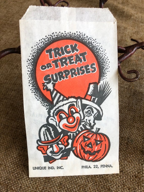 NOS Unused Authentic 1950's Vintage Litho Printed Paper Halloween