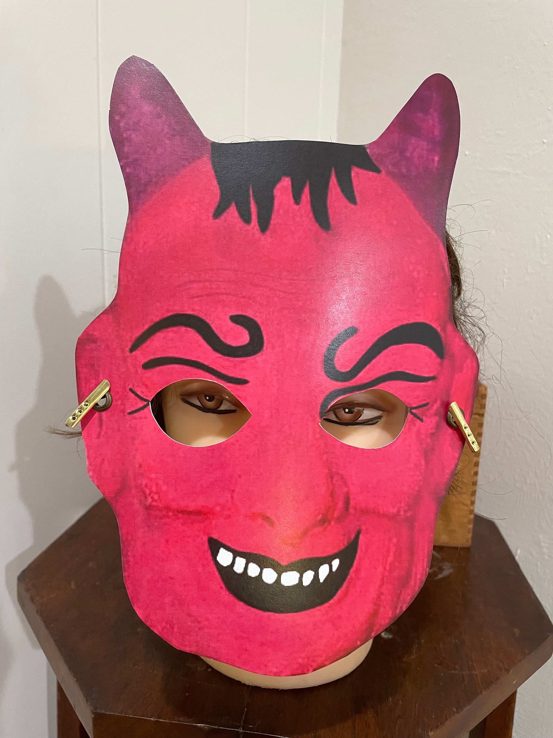 ADULTOS Y NIÑOS Estilo vintage Diablo Krampus Vampiro MÁSCARA de Halloween  Disfraz Accesorio para fiesta de disfraces, Vestir, Conjunto de decoración  de cartulina D - Etsy México, image size:2250x3000