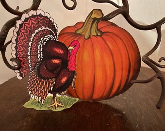 Whaline Thanksgiving Papierausschnitte Set – 52 Stück Mit Truthahn, Indianern & Klebepunkten
