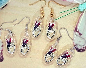 Pendientes Paté de Rolo / Dungeons & Dragons DnD Papel Crítico Pate Laudna Bells Hells Pendientes colgantes acrílicos