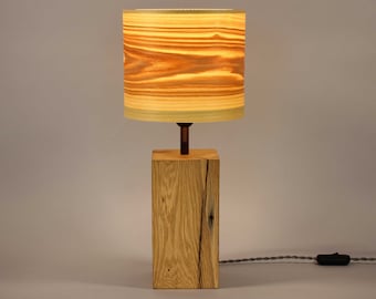 Tischleuchte, Tischlampe, Leuchte, Lampe Alea (groß) - Upcycling von LuxUnica