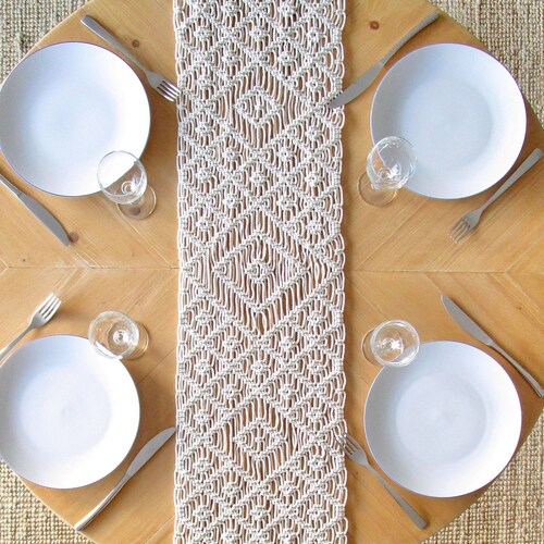 MACRAME PATTERN / Table Runner / Table Cloth / Table Cover / Etsy
