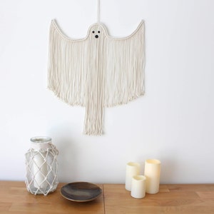 MACRAME PATTERN / Ghost / Monster / Halloween / DIY / Pdf / Macrame tutorial / Beginner level / English and French