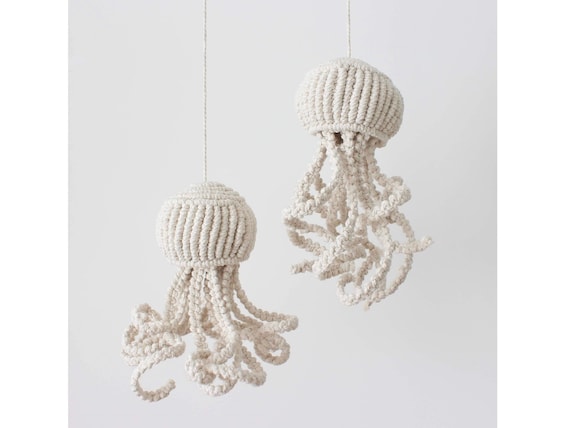 TUTORIEL MACRAMÉ / Méduse en 3D / Pieuvre / Animal / DIY / Pdf / Niveau intermédiaire / Français et Anglais