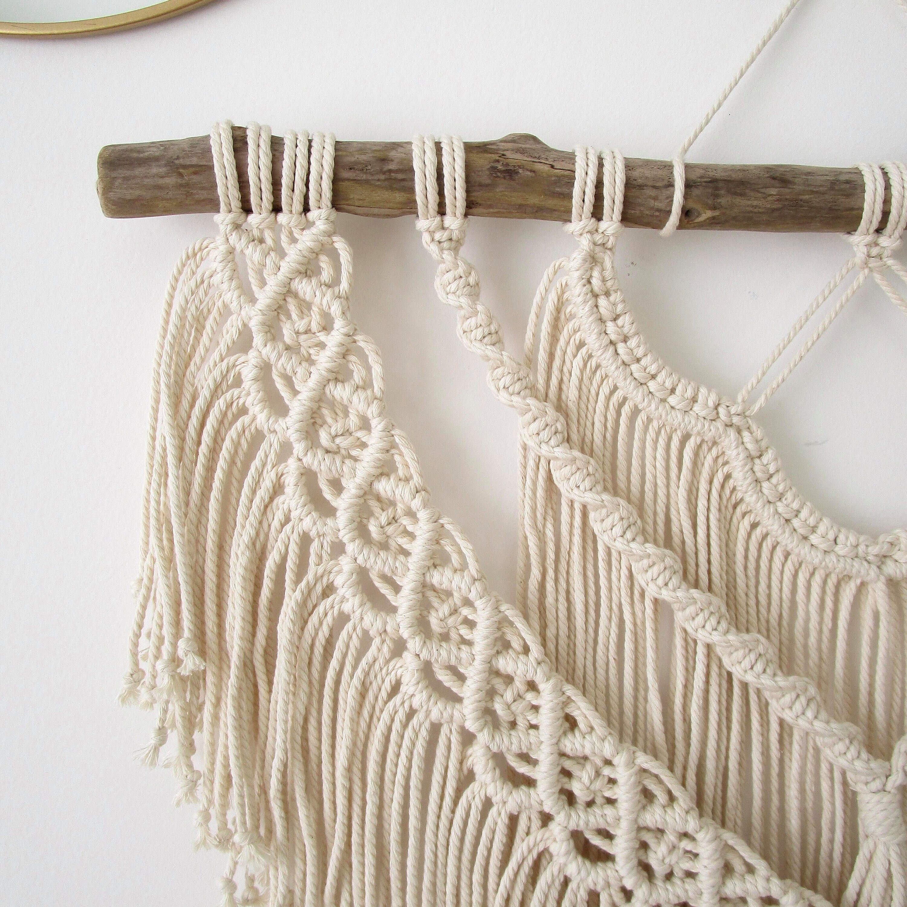 Apprendre Le Macramé étape Par étape Pdf TUTORIEL MACRAMÉ / Suspension bohème / Tenture murale / - Etsy France
