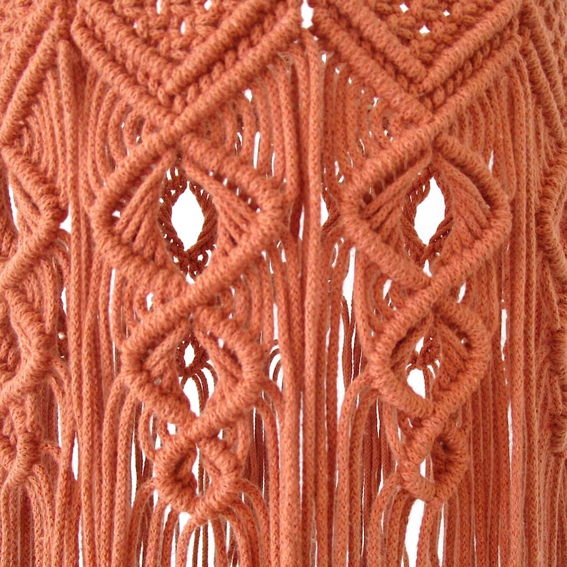 MACRAME PATTERN / Macrame lampshade / Ceiling light / DIY / Macrame tutorial / Pdf / Intermediate level / English and French image 4