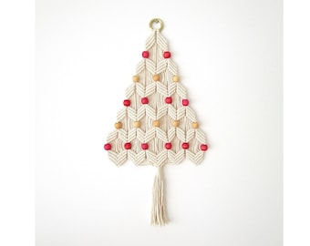 MACRAME PATTERN / Macrame Christmas tree / Macrame tutorial / wall decor / How to tutorial / DIY / Pdf / Intermediate/ English and French