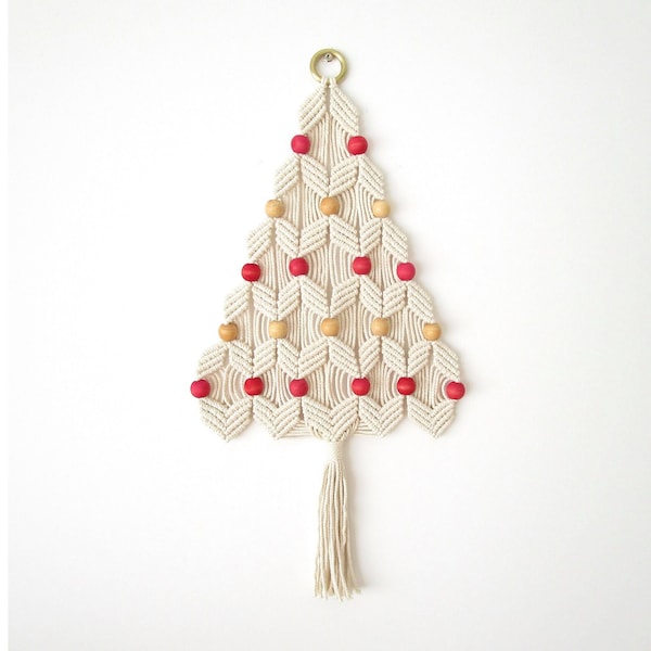 MACRAME PATTERN / Macrame Christmas tree / Macrame tutorial / wall decor / How to tutorial / DIY / Pdf / Intermediate/ English and French