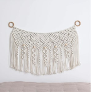 MACRAME PATTERN / Bohemian wall hanging / Macrame tutorial / Wall decor / How to / DIY / Intermediate level / English and French