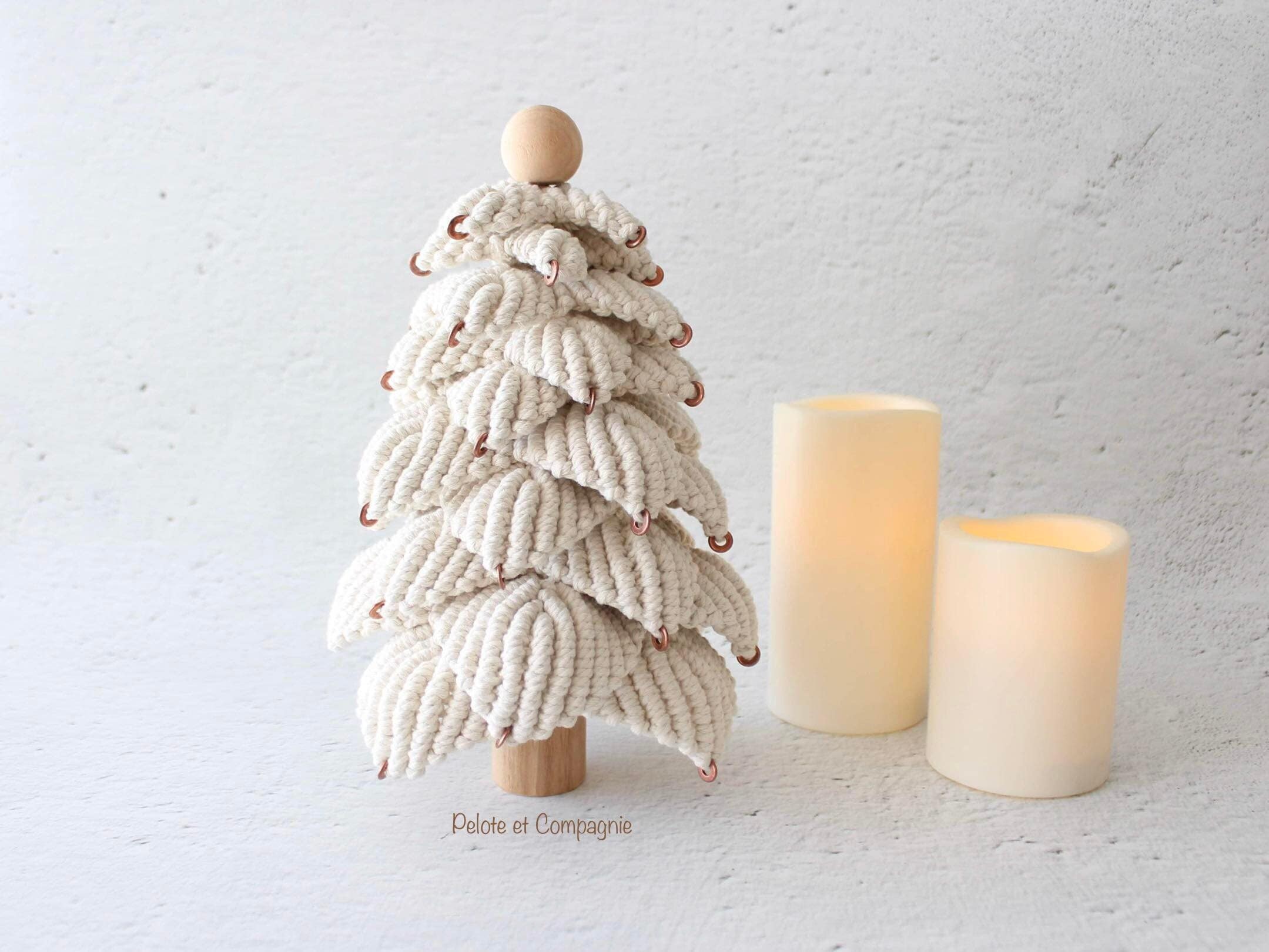 MACRAME PATTERN / 3D Christmas tree / Christmas decoration / Centrepiece / DIY tutorial / Pdf / English and French