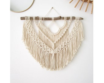 MACRAME PATTERN / Bohemian wall hanging / Wall decor / Tapestry / DIY / Pdf / Macrame tutorial / Beginner level / English and French