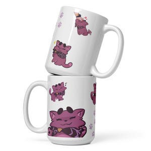 Purrfectly Mysterious Kafka Cat Mug 15 oz - Honkai Star Rail