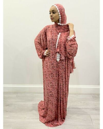 one piece prayer dress with attached scarf