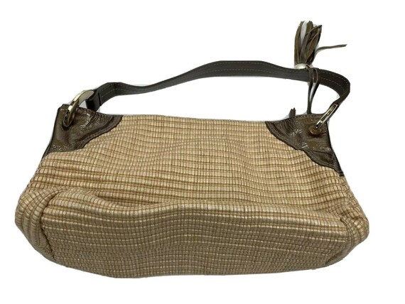 furla tan Brown woven Shoulder Bag purse - image 2