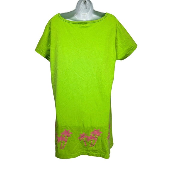 exclusively for casual living green pink palm tre… - image 3