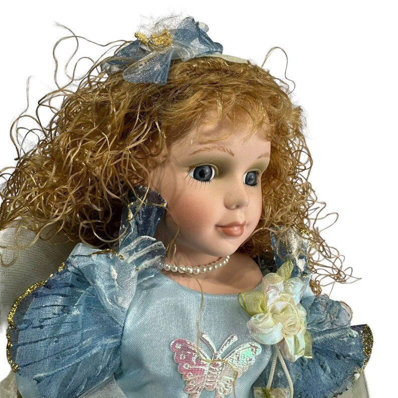 Cathay Collection Blue Fairy Porcelain Doll Etsy