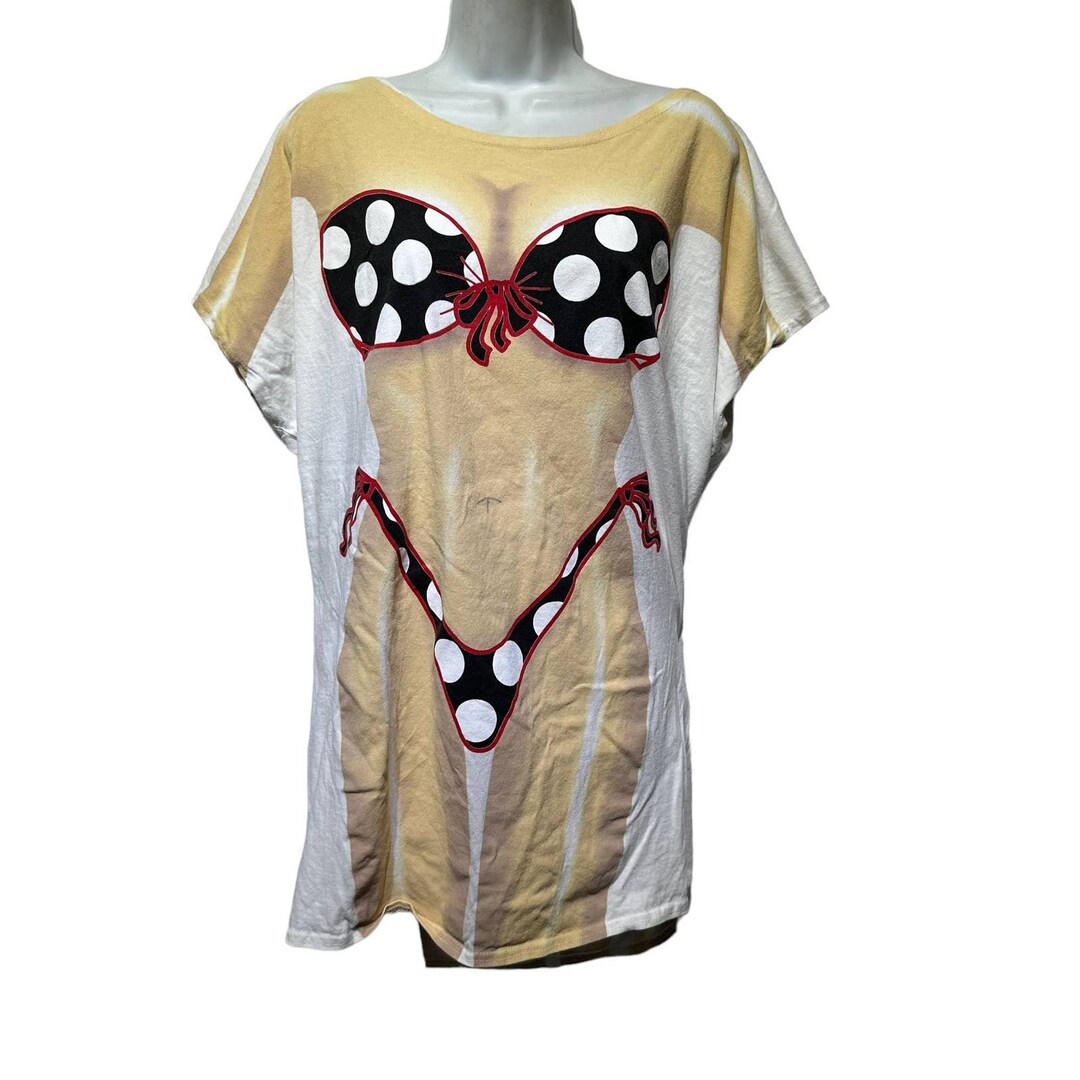 L A Imprints Polka Dot Bikini Body Cover up T shirt Plus Size Etsy l-a-imprints-polka-dot-bikini-body-cover-up-t-shirt-plus-size-etsy
