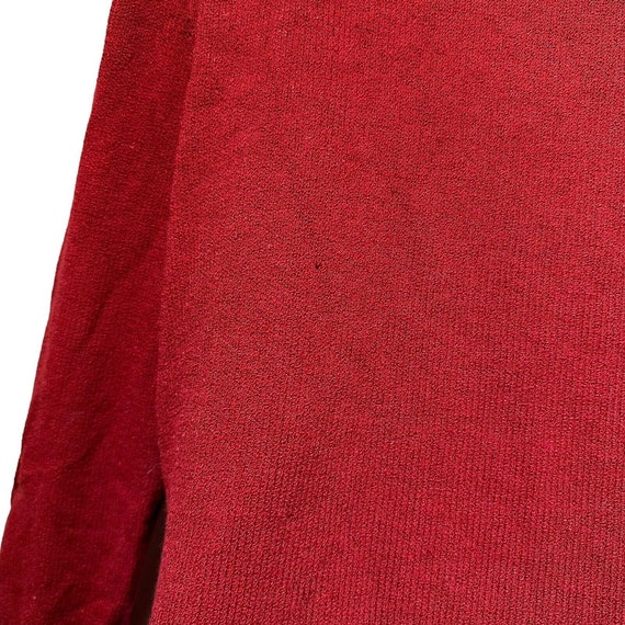 ST. JOHN COLLECTION Jacket Size 8 Red Black Santa… - image 5