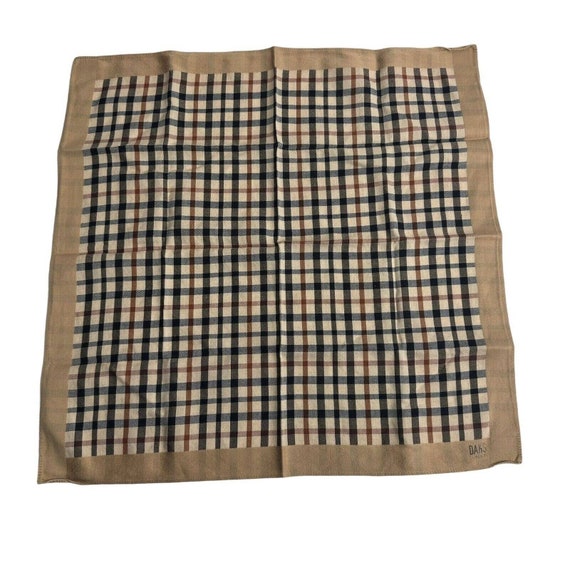 Vintage daks london plaid handkerchief