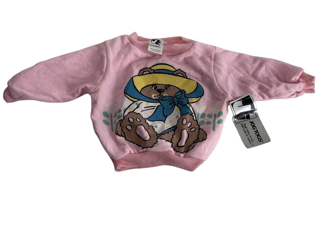 Vintage Jog Togs Pink Teddy Bear Sweatshirt Size 12 Months - Etsy