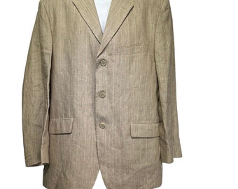 sonny bono 100% linen blazer mens EU size 54 US Size 44