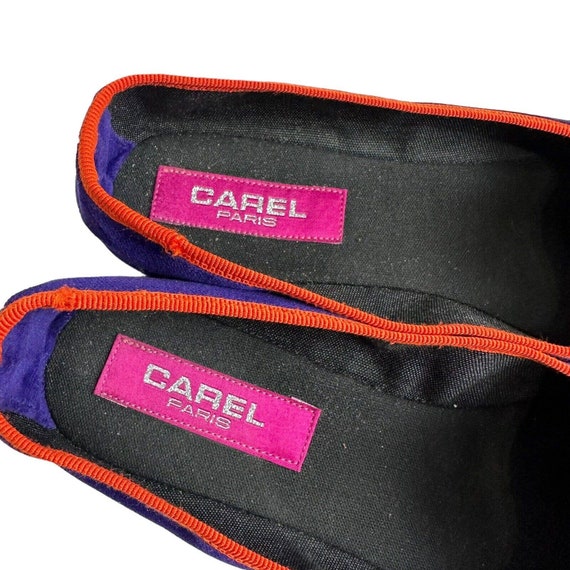 carel Paris suede logo flats US Size 7 - image 4