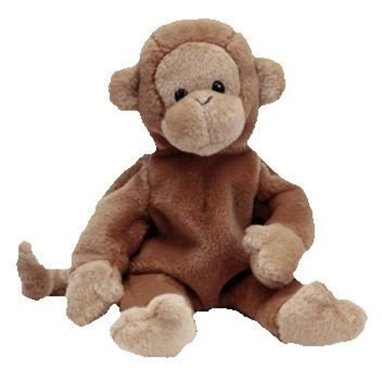 for sale online 4067 Ty Beanie Baby Bongo The Monkey Toy