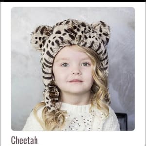 ESKIMOKIDS cheetah hat size small