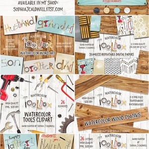 diy clipart numbers set 0-9 boy watercolor clipart watercolor tools clipart construction nursery clipart watercolor cliparts children mens image 7